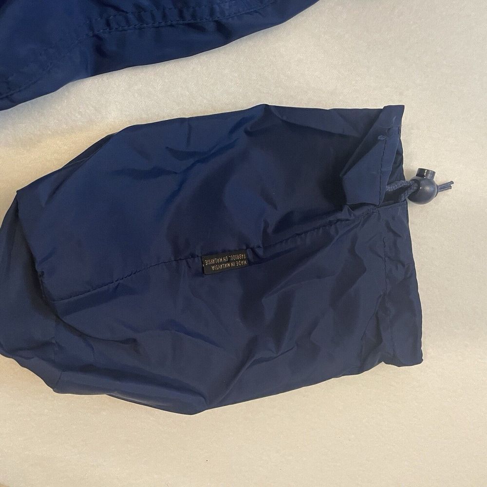 Vintage Eddie Bauer Windbreaker Packable Zip Up Jacket Hooded Men's Size L - Picture 11 of 15